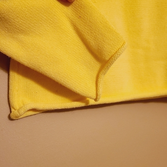 Liz Claiborne | Crazy Horse Yellow Hoodie Sweater (Size Medium Petite) - Picture 8 of 14